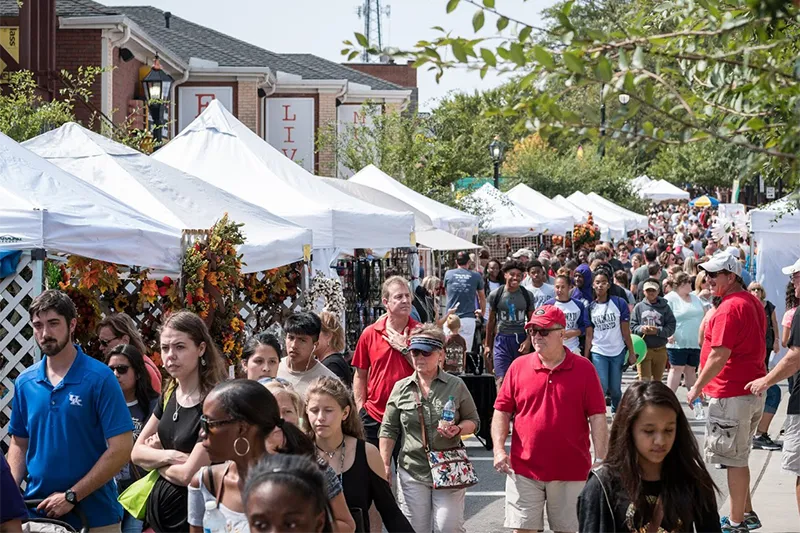 Festival Street Crowd
